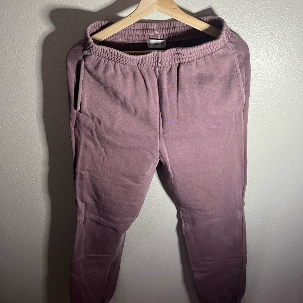 John Elliott Interval Sweats Burgundy Sz S